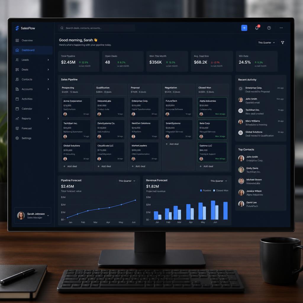 CRM Solution screenshot