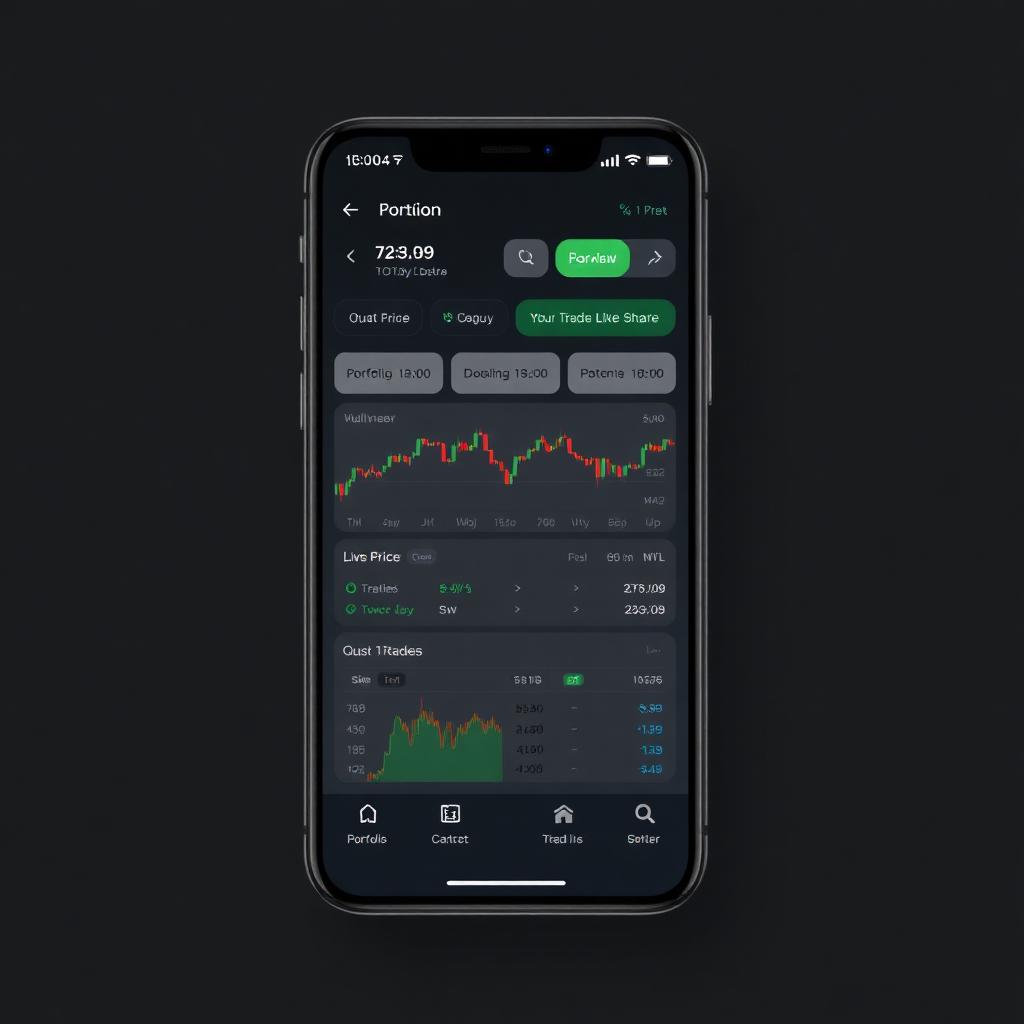 Mobile Trading App screenshot